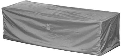 Mehr Garten Loungesofa Abdeckung 3-4 Sitzer, 245x100x80 cm, grau, Oxford 600D Gewebe, Schutzhülle Gartensofa, wasserdicht, UV-beständig und wetterfest