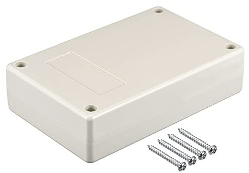 sourcing map Waterproof Junction Box 125x80x32mm ABS for Electrical Project (Gray, Pack of 2)