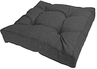 POKAR Loungekissen Sitzkissen Sitzauflagen Stuhl Stuhlkissen für Stuhl Rattanmöbel Gartenmöbel Kissen Outdoor Sitzpolster Lounge Polster 60x60x10 cm, Anthrazit