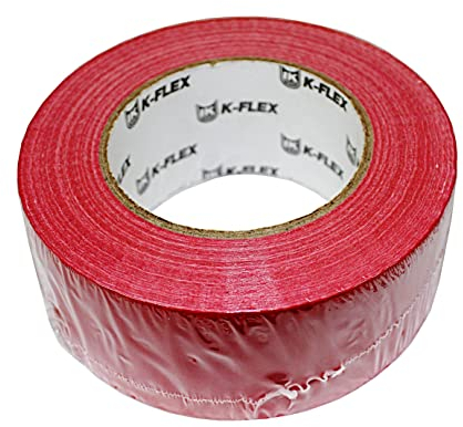 KAUFDAS 50lfm K-FLEX CLOTH DUCT ROT Gewebeband Panzer-Tapes Panzerband PE-Gewebe-Klebeband