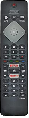 Reemplazo Mando TV Philips para Mando Philips TV 43PUS6754/12 43PUS7394 50PUS6704 58PUS650465 65OLED804/12