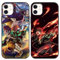 Eouine 2 Stück Schutzhülle für Apple iPhone XR Hülle 6.1'' Mit Anime Jungs Nezuko Tanjirou Kamado Cover 3D Cartoon Motiv Design Handyhülle Weich Stoßfest TPU Silikon für iPhoneXR
