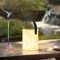 FUYO Solar Outdoor Tischlampe 2in1 Aufladbar LED Tischleuchte Kabellos Dimmbar 7 RGB Farben Tragbare Mehrfarbiges Akku Lampe IP44 wasserfest Tischlampe für Außen Terrasse Garten Schlafzimmer