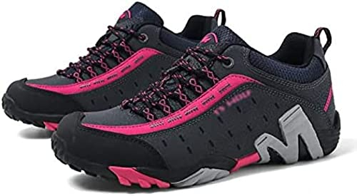Zapatos De Senderismo Al Aire Libre para Mujer De Primavera, Zapatos De Trekking, Senderismo, Montañismo, Zapatillas Deportivas Transpirables Ligeras De Cintura Baja,Azul,3.5 Reino Unido,Friendly3