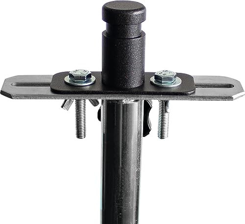 as - Schwabe DIN-Zapfen Adapterplatte für Stativ (Art.-Nr. 46750) - inklusive vezinktem DIN-Zapfen (nach DIN 14640) - zur Befestigung auf Stativ - Lochabstand Adapterplatte 100 mm - Ø<30mm, 46759