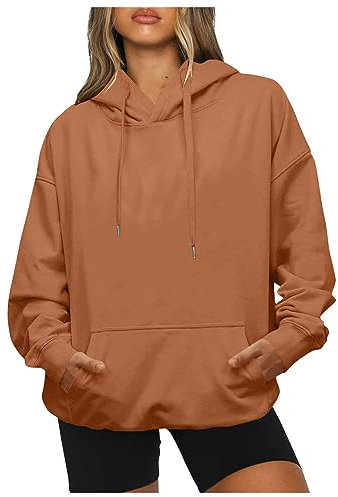 Pull Over Hoodie Sweat à Capuche Femme Oversize - Sweatshirt Femme