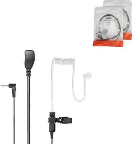 Hoornie - Cuffie radio per Motorola TLKR-T60, TLKR-T61, TLKR-T62, TLKR-T80, TLKR-T81, TLKR-T82 TLKR T-92 H2O - (confezione da 2)