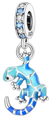 Streetculture Chamäleon Leguan Echse Salamander Gecko Reptilien - Charm 925 Silber Bettelarmband Anhänger Zubehör Geschenk Sterlingsilber