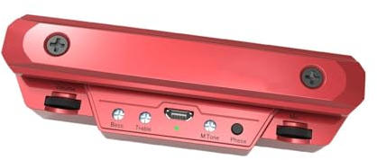 Pickguard Guitar Part Preamp Soundhole Pickup With Volume & Tone Control Musical Instrument Accessories For Acoustic Guitar(Red)