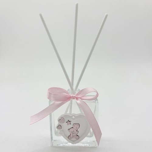 Ingrosso e Risparmio Bomboniere Nascita 6PZ Profumatore Ambiente con Gessetto A Battesimo Primo Compleanno Forma di Cuore Orsetto Rosa Palloncino Idee Regalo Complete Originali Economiche