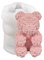 Fitooles Silikonform für Valentinstag, Rosenbär, Kerze, Tier, Gips, Silikonform, Desktop-Ornamente, Form für Zuhause