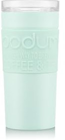 Travel Mug Vacuum Travel Mug, Small, 0.35 L, 12 oz, Stainless Steel, Painted Black, Creamy Mint