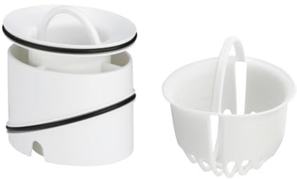 BADfabrik24 TEMPOPLEX-Sieb + Tauchrohr 6958.1-821 (65,7mm, Kunststoff, Weiß) 450229, TEMPOPLEX Sieb, Tauchrohr 6958.1-821, Ersatzteil Tempoplex