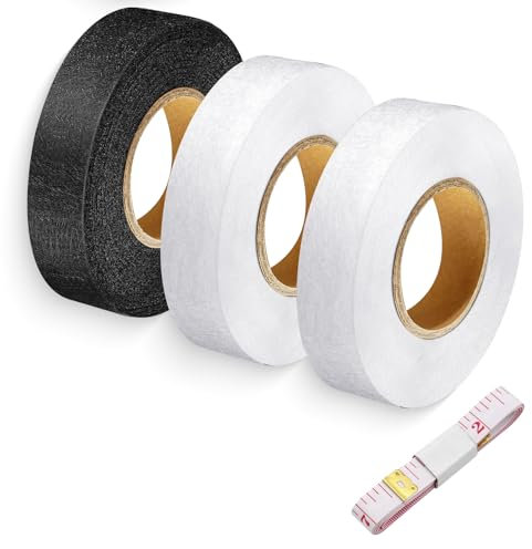 THXFUNAREA 3 Rotoli Nastro Termoadesivo, 60metri Orlo Svelto Termoadesivo Forte, Nastro Termoadesivo per Tessuti, 20mm Di Larghezza Termoadesivo, per Orli, Vestiti, Tende, Jeans
