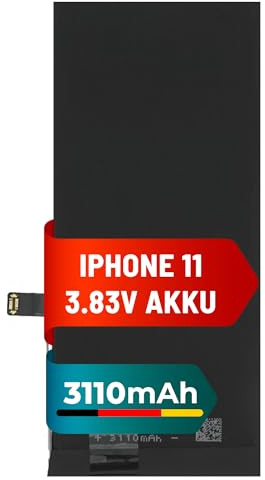 Mpsmobile® Akku für iPhone 11 | 3110mAh | Dekodiert mit Zusätzlichem IC | Hohe Kapazität für Lange Nutzung