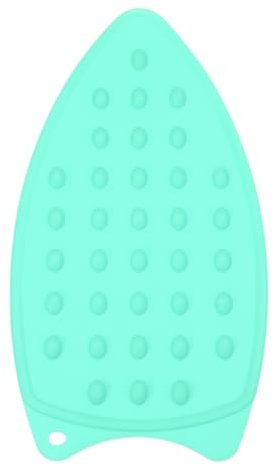 PATIKIL Silicone Iron Rest Pad, Multipurpose Hot Heat Resistant Iron Rest Plate Protective Pad for Ironing Board Hot Resistant Steamer Steam Compact Mat, Lake Blue