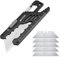 EDC Utility Knife 7-in-1 Multitool Carabiner Clip Keychain with Bottle Opener Adjustable Wrench Replacement Razor Blades Ruler