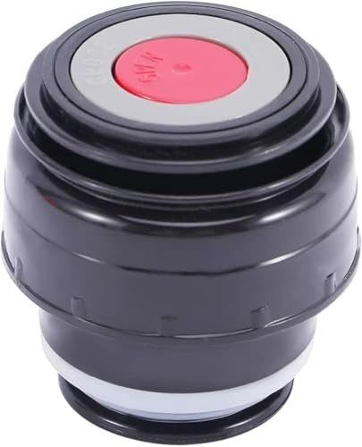 Vacuum Flask Lid Cover 4.5cm Outdoor Travel Cup Vacuum Flask Lid Portable Universal Travel Mug Accessories (4.5cm Black red)