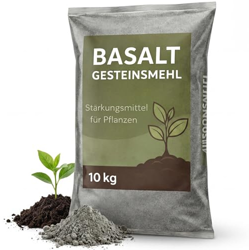 TD Stones Urgesteinsmehl 10kg Basaltmehl – Staubarm & Feucht – Bodenaktivator & Gemüsedünger für Hochbeet, Rasen & Garten – Bodenverbesserer für Bio-Anbau – Alternative zu Kompostbeschleuniger