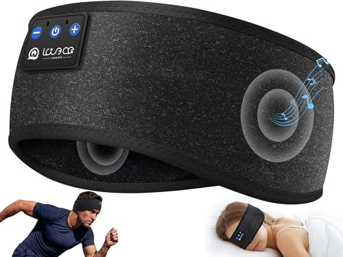 LOVE EYE Sleep Headphones Headband, Bluetooth Sports, Ultra-Thin Speakers | Ultra-Soft Breathable Fabric, Premium Sound, Bluetooth 5.4, Zero Ear Pressure, Secure Fit, 16H Playtime, Ideal Tech Gift