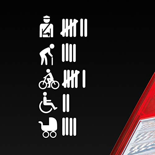Hellweg Druckerei Strichliste Tally List Tuning Auto Aufkleber Sticker Heckscheibenaufkleber