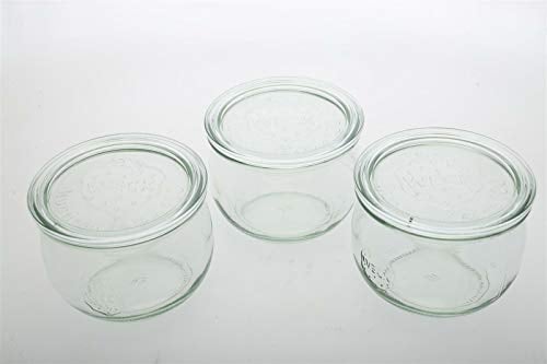 EINKOCHWELT 20083 Tulpenglas mit Deckel 100 mm, 500 ml (3er Pack)