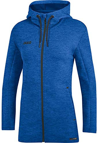 JAKO Damen Kapuzenjacke Premium Basics, Royal-Meliert, 44