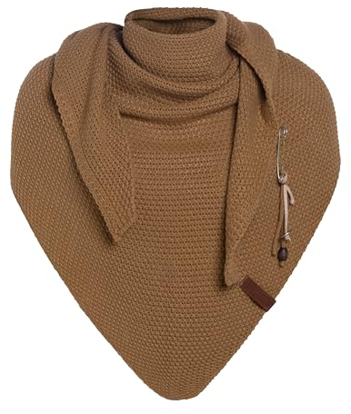 Knit Factory Damen Dreieckschal Coco new camel 190 x 85 cm