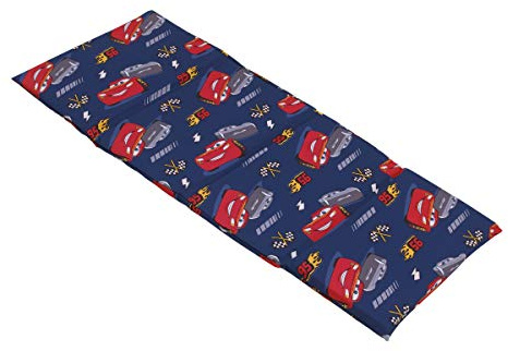 Disney Cars Navy & Red Preschool Nap Pad Sheet, Navy, Red, Yellow,