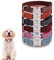 JH Personalised Dog Collar with Name Plate, Adjustable Tough Nylon Customize Engraved ID Collar with Metal Buckle, Options to Matching Style Leash and Bowtie(XS, S, M, L, XL) (Suit Style)