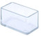 Flyshop Lot de 12 Embouts de Pieds de Chaise rectangulaires en PVC Anti-Rayures pour Pieds de Meubles, 20 x 40 mm, 2,0 x 4,0 cm, Transparent