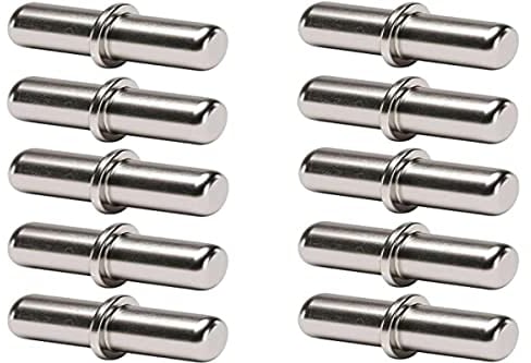 cyclingcolors 10x reggipiani perni supporto mensole 3mm 5mm staffe acciaio tasselli scaffale mobili (diametro 5mm)