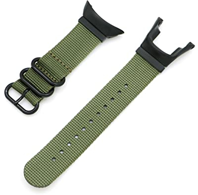 Demupai Armband Kompatibel mit Suunto Ambit 3 Sport/ 3 Run/3 Peak, 22mm Breite Nylon atmungsaktiv Ersatzarmband, Sport Uhrenarmband für Suunto Ambit 1/2/2S/2R (Armeegrün)