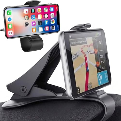 Retoo Support De Téléphone, Stand Smartphone Pliable Et Réglable, Compatible avec Les Téléphones De 4” À 6,5”, Accessoires De Voyage, Au Cockpit, Appui Confortable pour Téléphone, Noir