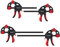 Ratchet Bar Clamps Set for Woodworking, MAXPOWER 4PCs One Hand Carpenter Clamps Screw Clamp Quick-Grip Clamps for Wood - 2 Pieces x 150mm and 2 Pieces x 300mm