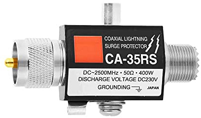 VOANZO Blitzschutz CA-35RS Koaxialer Überspannungsschutz-Überspannungsableiter Stecker auf Buchse UHF-Anschluss