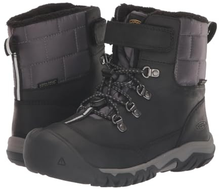 KEEN Unisex-Kinder 1028085 Schneestiefel, Schwarzer Magnet, 4 UK