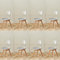 GrandCA HOME Transparente Sillas de Comedor Tapizadas en Tela,Nordicas Sillas Pack 8 para Cocina Comedor Dormitorio (Gris/Cuero)