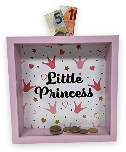 BUSDUGA 4081 Sparkasse Little Princess 20x20x5cm Spardose Bilderrahmen