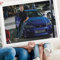 DIY 5D Diamond Painting Kit, Geschwindigkeit und Leidenschaft Paul Walker Filme, Mosaiken, Kreuzstich, Poster, Bastelschmuck, Geschenke Wohnkultur（Runder Diamant50x60cm）