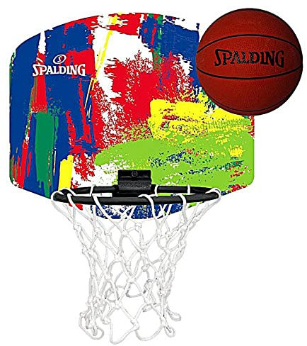 Spalding - Marble Series Micro Mini Backboard Set – Basketball Panel – Mittelblau – Einheitsgröße