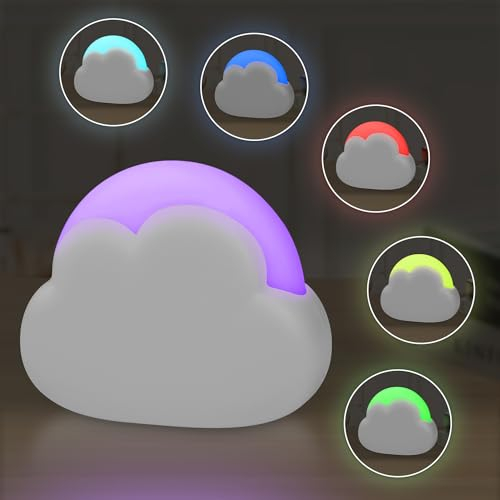 Nachtlicht Kinder Wolke Stillicht Baby Erstausstattung Neugeborene Nachttischlampe Mutterschaft, Aufladbar, Dimmbar, mit Farblicht, mit Timer, Geschenke Mädchen Jungen Frauen