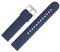 MARBURGER Uhrenarmband 20mm Kunststoff Blau XL Smartwatch Fitness Silikonband Sport Armband - Easy Fix Automatik-Federsteg Quickrelease Schnellverschluss 9682051000120