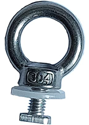 GAO Flora® 10 dadi ad anello con vite a testa martello M6, in acciaio inox