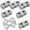 hocadon 43 x City Schienen Bausteine Schienen Set mit 28 Schienenbiegung,14 Gerade Schienen, 1 Crossover-Schiene, Railway Rails for Train City Zug für Geschenke für Mädchen und Jungen