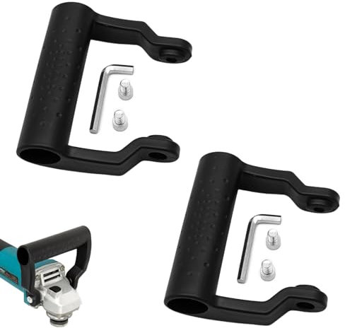 TorSor 2 Pack Angle Grinder Handle Replacement U Shape Non-Slip Loop Grip for 8mm Thread Screw Grinders Hand Wheel Rotating Cutting Polishing Sander Cutter Machine