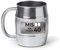 mundohuevo® Jarra de cerveza personalizada acero inoxidable 304 | Regalo original para cumpleaños | Mis huevos ya tienen 40 años | Color plateado aspecto barril | Capacidad 500 ml.
