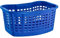 Buri Wäschekorb, 40L Wäsche Box Volumen, Wäschesammler mit 60 x 40 x 28 cm Außenmaß, Wäsche Sortierer groß, Aufbewahrungskorb, Farbe:blau