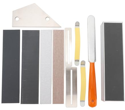 Gitarren-Polierset mit Bundfeile, Nivellierstange, Saitenspreizer, Sandpapierschutz Zum Polieren und Reparieren von Griffbrettern