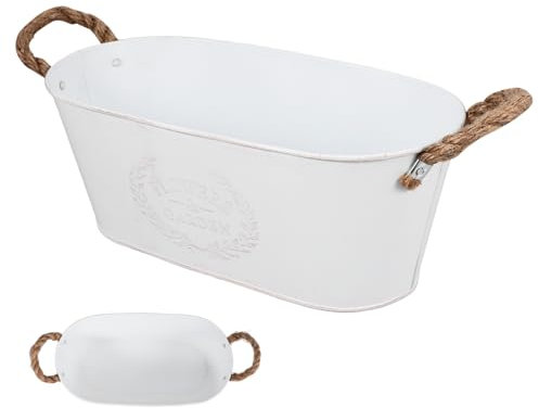 Milisten Fioriera Retro Metallo per Piante Vaso Decorativo Ferro per Piante Grasse Design Elegante e Leggero per Interni Ed Esterni Vintage Perfetta per Decorazioni da Giardino e Ufficio